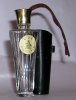 Photo © Les-parfums.info le site Guerlain - Ode  - Flacon de sac Etiquette Chevaux de Marly pochette en cuir noir modele export USA 