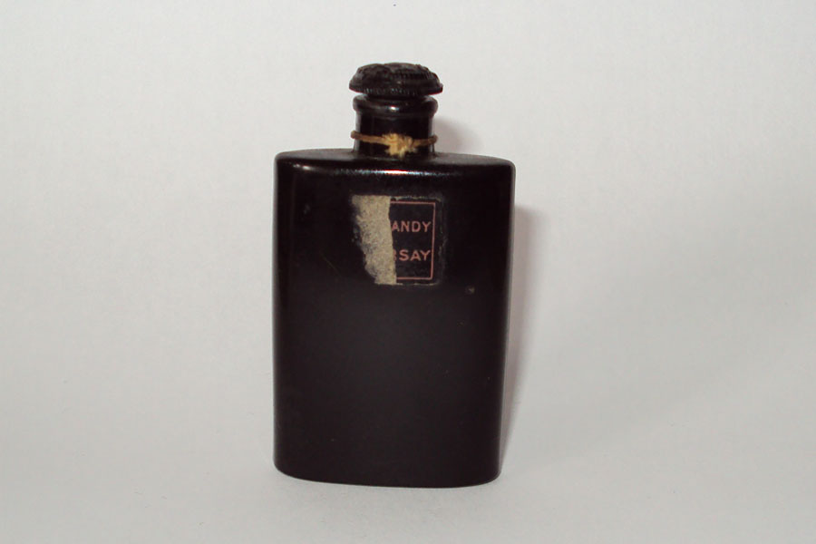 Flacon Le Dandy de D'Orsay Etiquette arraché bouchon en verre emeri hauteur 6.6 cm 