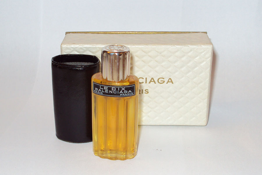 Flacon Le Dix de Balenciaga Flacon de sac étui en cuir 1/4 Oz Fl Hauteur 7.1 cm 