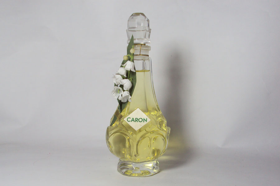 Flacon Muguet du bonheur de Caron bouchon émeri   Hauteur 16,2 cm  