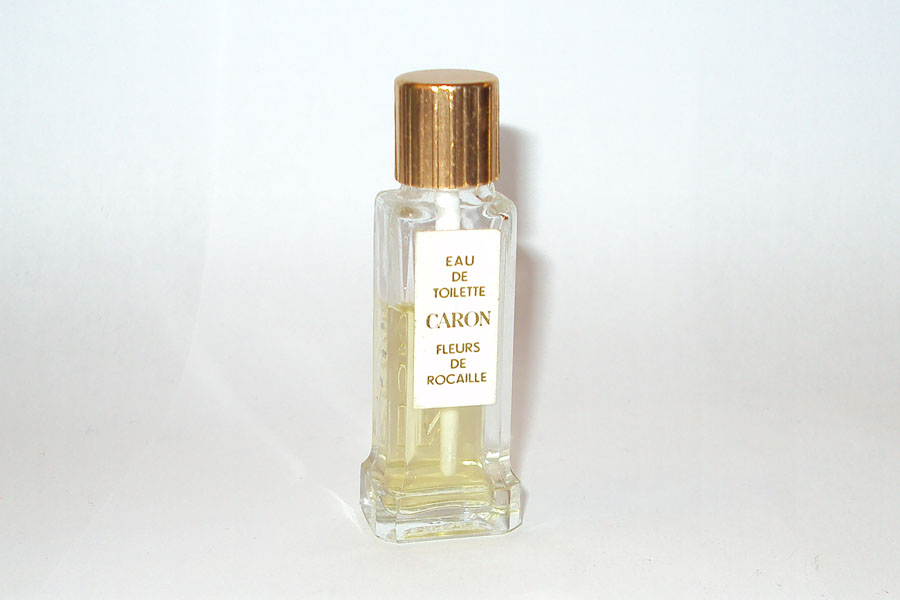 Miniature Fleurs de Rocaille de Caron Testeur tige plastique eau de toilette Hauteur 6.6 cm 