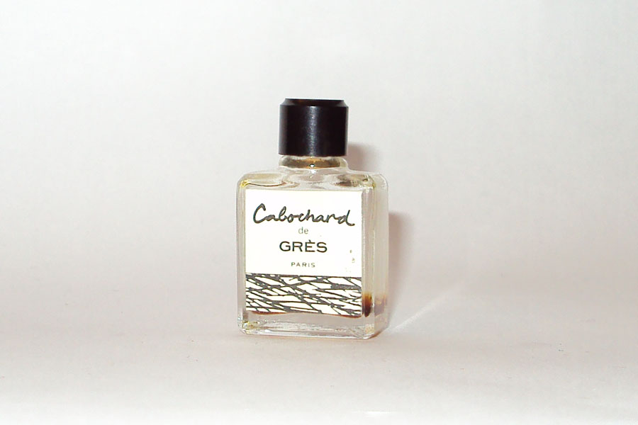 Miniature Cabochard de Grès bouchon noir hauteur 3.5 cm 