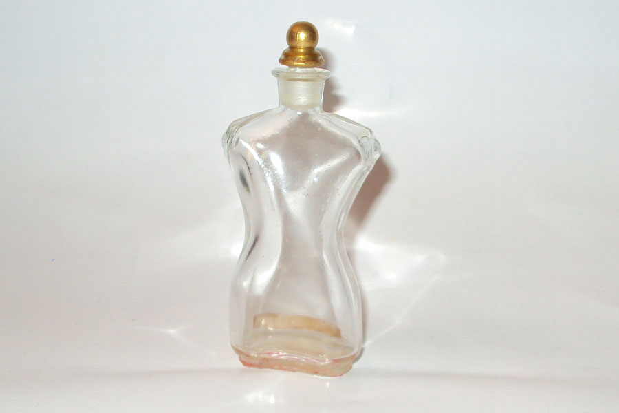 Flacon Shocking de Schiaparelli Buste en verre bouchon émeri Hauteur 9.4 cm 