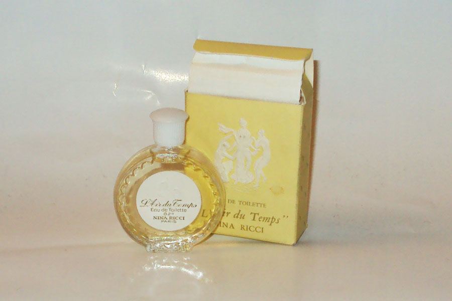 Miniature L'Air du Temps de Ricci Nina Flacon Montre Eau de toilette bouchon plastique blanc tetine plastique  