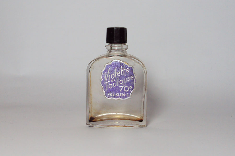 Miniature Violette de Toulouse de Pol Klem's Bouchon Bakélite 70 ° hauteur 6 cm 