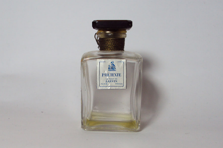 Flacon Prétexte de Lanvin Extrait bouchon émeri hauteur 6.4 cm 