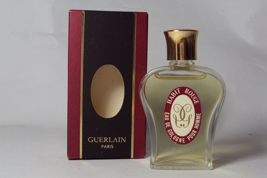 miniature Habit Rouge de Guerlain Lyre transparente 15 ml eau de pour homme  édition1965  