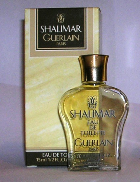 miniature Shalimar de Guerlain Lyre transparente 15 ml eau de toilette édition1988 export  