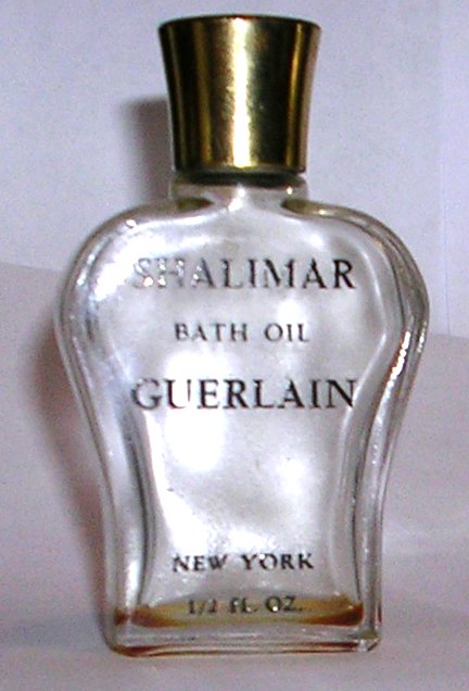 miniature Shalimar de Guerlain Lyre transparente 15 ml bath oil NEW YORK 
