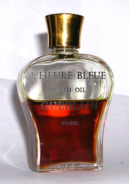 miniature L'Heure Bleue de Guerlain Lyre transparente 15 ml bath oil Paris 