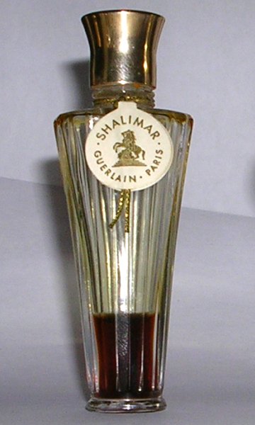 Flacon Shalimar de Guerlain Flacon de sac Etiquette Chevaux de Marly  