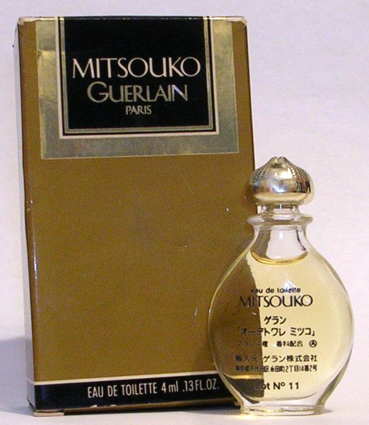 miniature Mitsouko de Guerlain Goutte G8 Japon bouchon plastique 