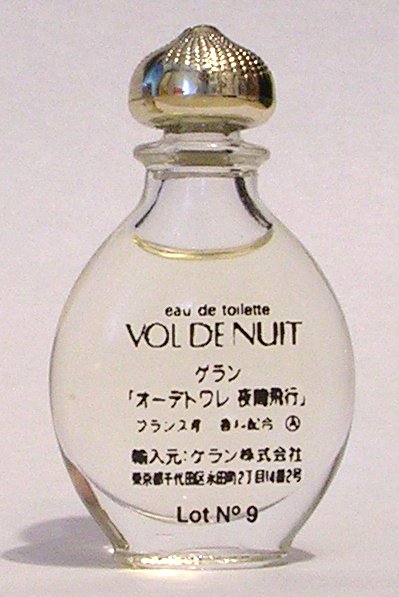 miniature Vol de Nuit de Guerlain Goutte G8 Japon bouchon plastique 