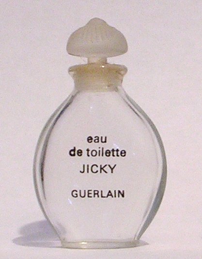 miniature Jicky de Guerlain goutte G1 bouchon en verre 