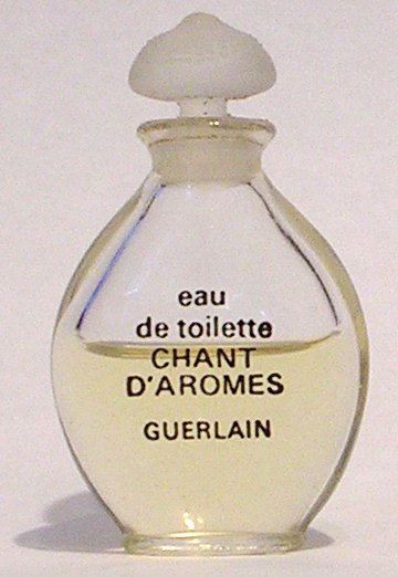 miniature Chant D'Arômes de Guerlain goutte G1 bouchon en verre 