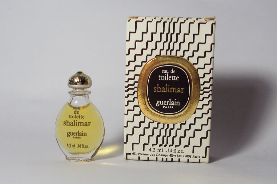 miniature Shalimar de Guerlain goutte G6 4.2 ml bouchon plastique 
