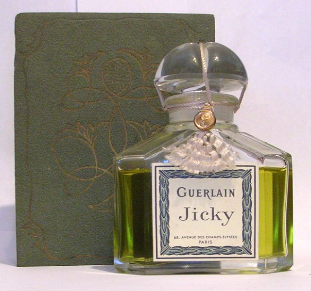 Flacon Jicky de Guerlain Flacon du parfum bouchon quadrilobé  en verre 60 ml Factice 