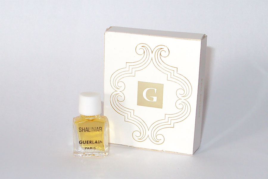 Miniature Shalimar de Guerlain Bouchon Blanc clippé 