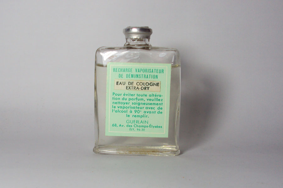 Flacon Eau de cologne Extra Dry  de Guerlain Recharge Vaporisateur de demonstration 
