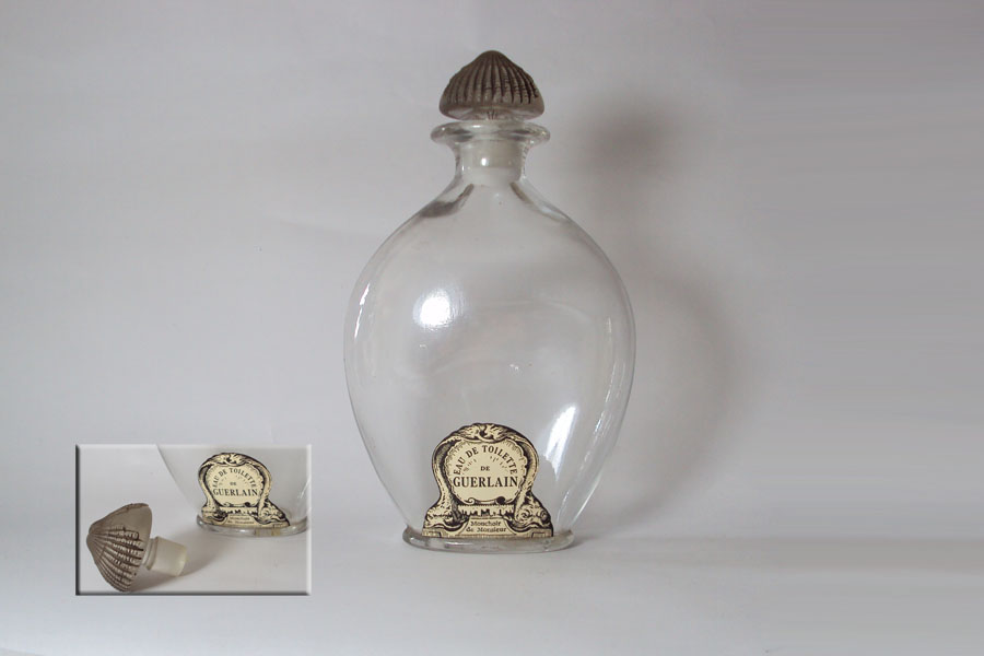 Flacon Mouchoir de Monsieur de Guerlain au de toilette Flacon Goutte Hauteur 16.7 cm bouchon émeri Grand col 