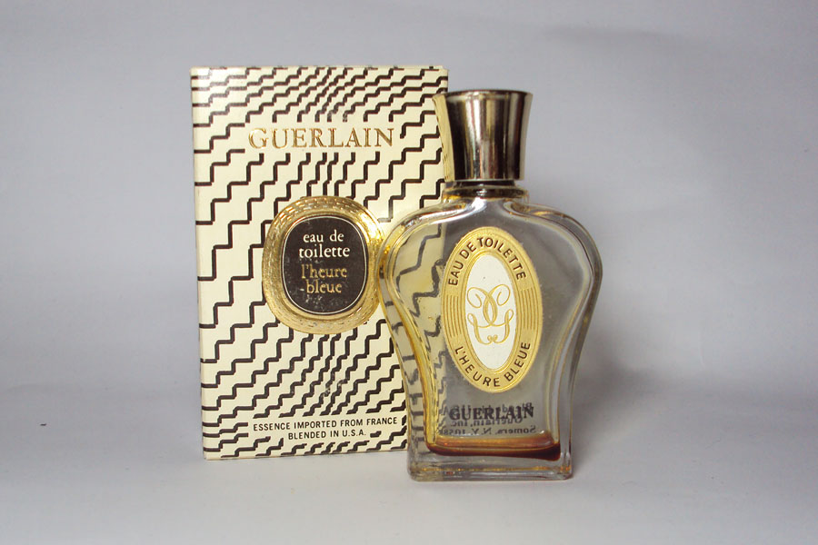 Miniature L'Heure Bleue de Guerlain Lyre transparente Mod USA 15 ml 1970 