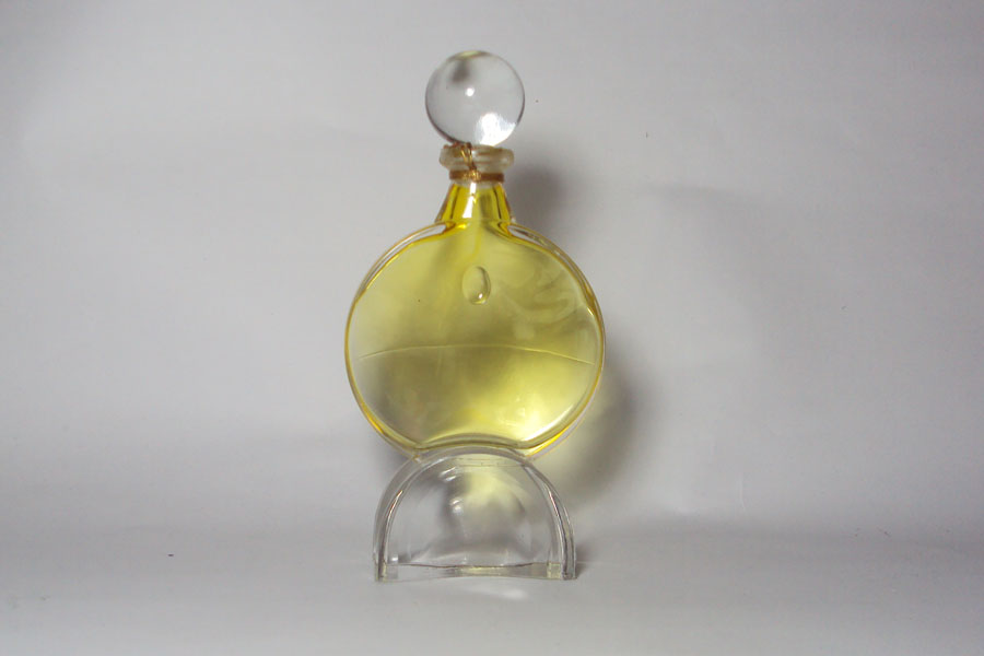 Flacon Nahéma de Guerlain Flacon du parfum Factice en verre coloré 1978 hauteur 13.5 cm 