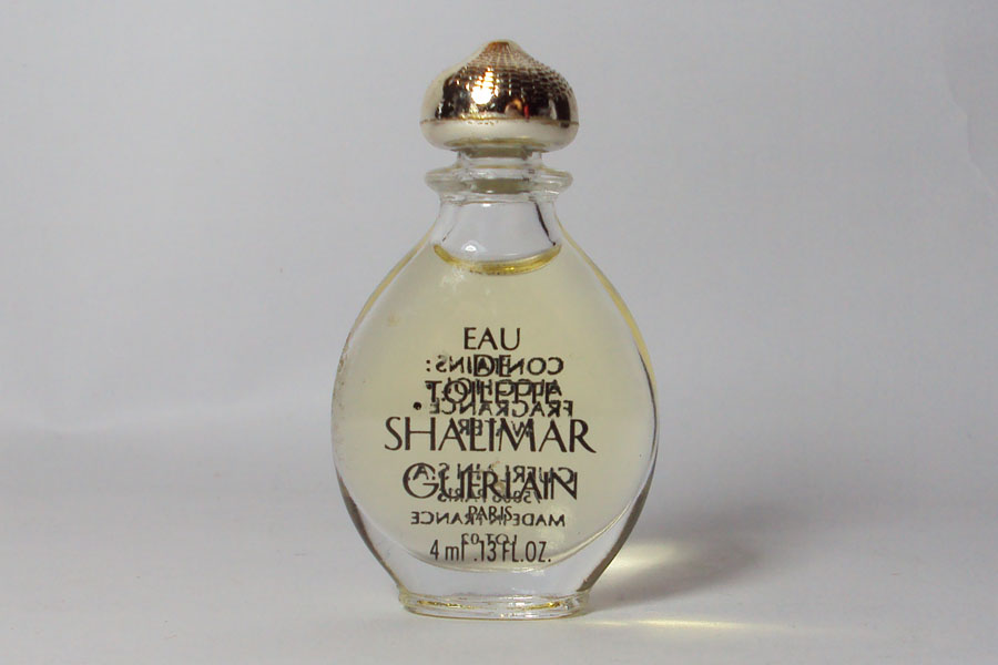 Miniature Shalimar de Guerlain Goutte G10 bouchon plastique DorÃ© 