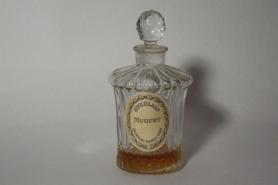 Flacon Muguet de Guerlain Flacon Louis XVI parfum 60 ml Bouchon émeri hauteur hauteur 11 cm  