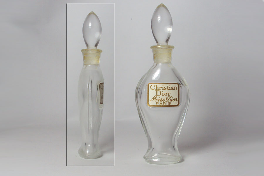 Flacon Miss Dior de Dior Amphore plate bouchon émeri Hauteur 9 cm 